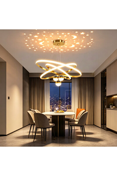 Snooe Ceiling light，Living room light, three-color light mode, no remote cont...