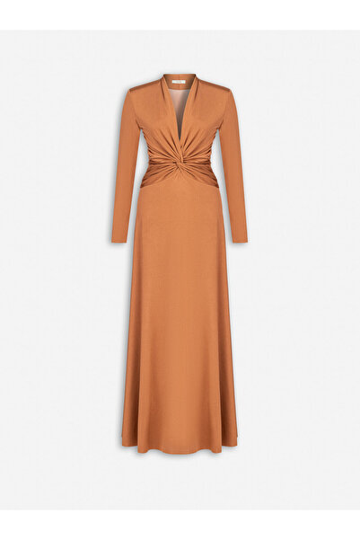 Nocturne Drapeli Maxi Elbise
