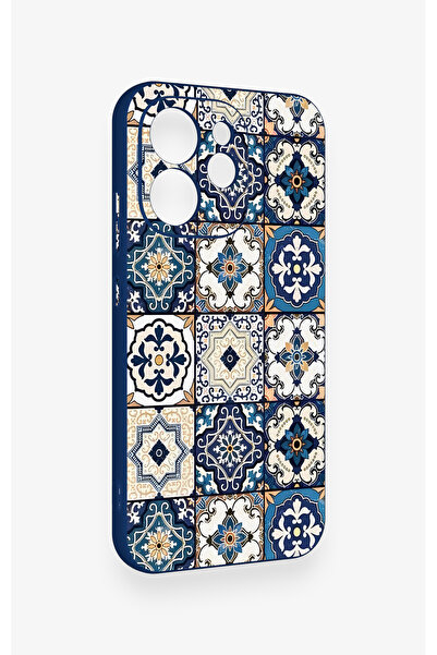 Vip Case Oppo Reno 15 Pro 5G Uyumlu Mozaik Çini Desenli Silikon Kılıf