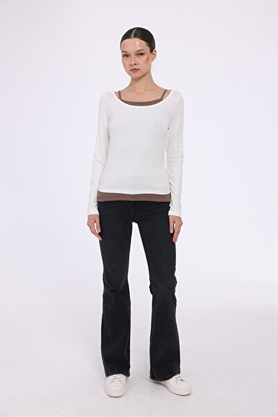 THE WESS Athlete Long Sleeve Bluz 2-Piece Set