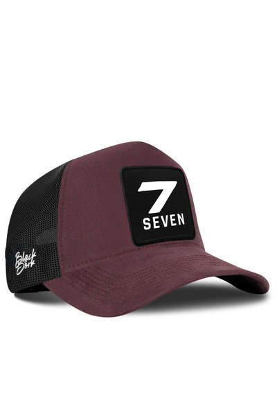 BlackBörk Number 7 Logo Coffee-Black Trucker Hat
