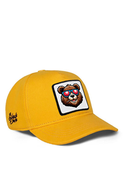 BlackBörk Bear Logo Kids Yellow Children's Baseball Cap
