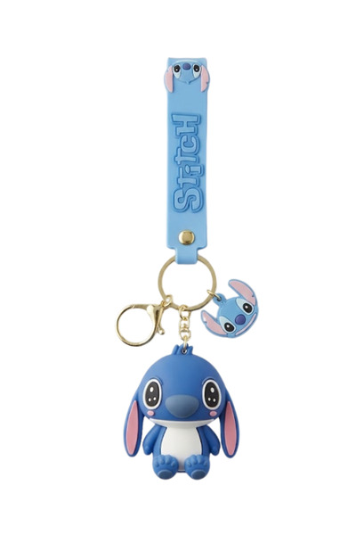ESD Disney Stitch 3D Figürlü Silikon Anahtarlık / Çanta Süsü