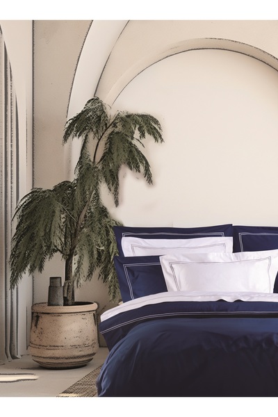 MAKIS TSELIOS BAR4 ΣΕΤ ΣΕΝΤ Υ/Δ 240X270CM (09) D.BLUE 230TC 100% COT/SATIN