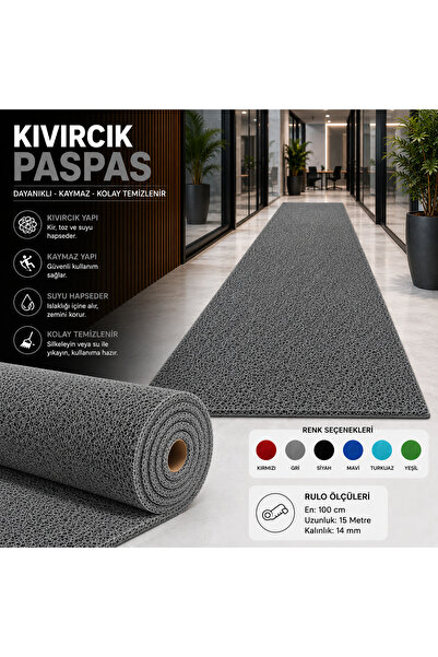 Kalyon Kıvırcık Paspas Kaymaz Taban Halı Yolluk