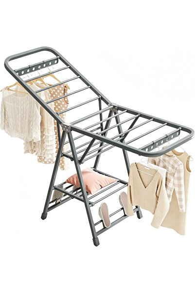 BESTONE Clothes Drying Racks, Large Folding Clothes Dryer Stand, 3-Tier Metal...