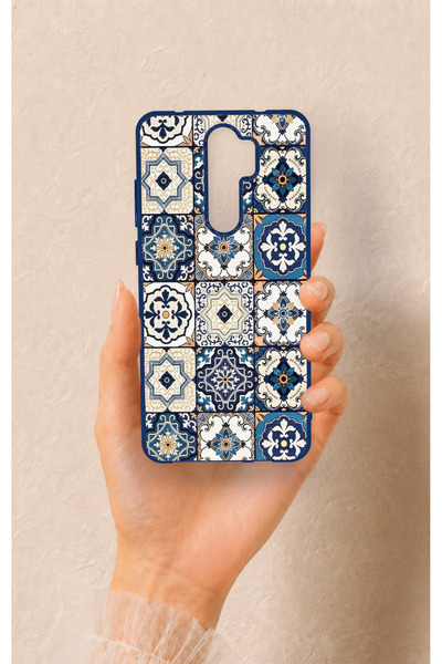 Vip Case Redmi Note 8 Pro Uyumlu Mozaik Çini Desenli Silikon Kılıf