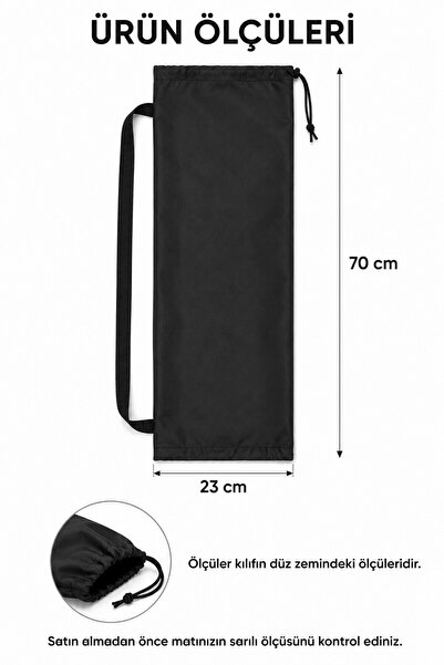 Düvenci Yoga ve Pilates Matı Taşıma Kılıfı, Antrasit 70 × 23 cm