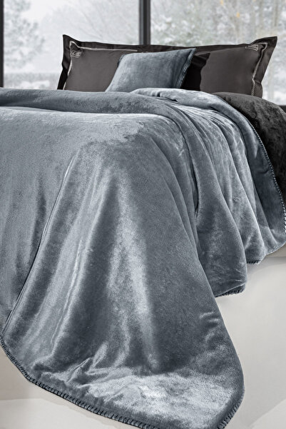 Guy Laroche Σετ 2τμχ Κουβέρτα Velvet Cement