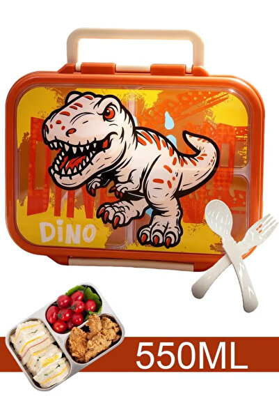 GGEROU Kids Lunch Box 304 Stainless Steel Bento Box with 3 Compartments Leak-...