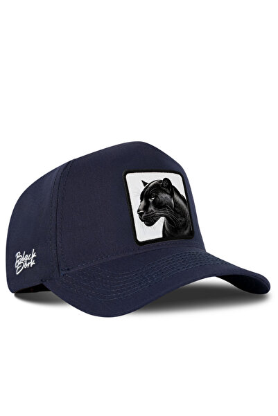 BlackBörk Panter Logo Navy Blue Baseball Premium Hat