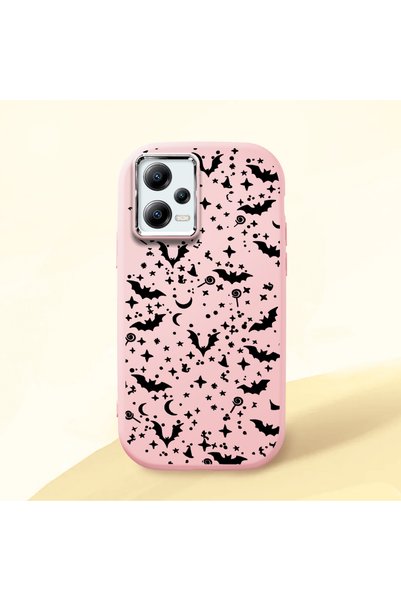 CHICASELUX Poco X5 Compatible Soft Silicone Case with Bat Moon Star Print, Sh...