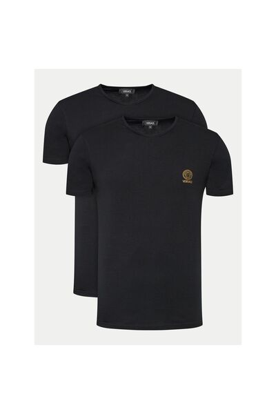 Versace Set de tricouri pentru bărbați AU10193 1A10011 Negru
