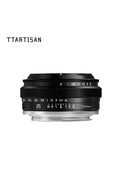 TTArtisan APS-C 25mm F2 Lens (Sony E, Siyah)