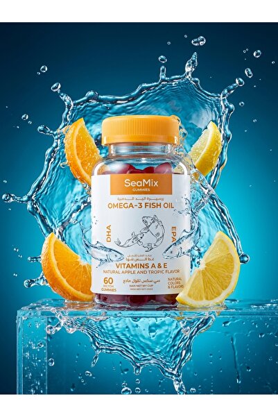 Bexer Pharmaceutical مكمل أوميغا 3 للأطفال من سياميكس مع DHA وEPA، زيت سمك من مصدر بحري مع الزنك وفيتامين E لتنمية الدماغ والمناعة والنمو الصحي