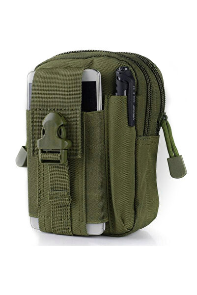 Koanni BORSETĂ TACTICĂ MILITARĂ DE ȘOLD MOLLE mix29_GREEN