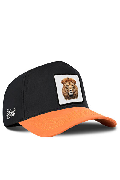 BlackBörk Lion Logo Tile-Black Baseball Premium Hat