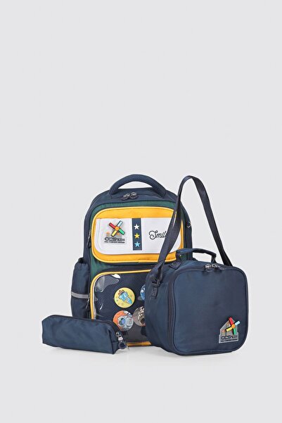 ÇÇS Kids Premium Okul Çanta Seti 3'lü İlkokul Ortaokul Sırt Çantası Termal Be...