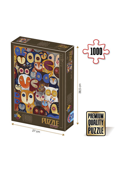 D-Toys Puzzle Kurti Andrea – Puzzle pentru adulți 1000 piese – Bufnițe
