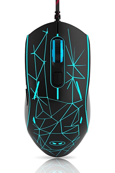MageGee G6 Wired Gaming Mouse, Ergonomic USB Optical Mouse with 7 Colors Brea...