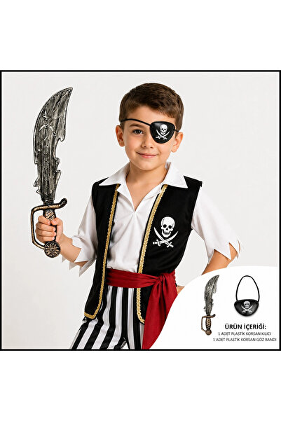 SORA GROUP Pirate Sword and Eye Patch Set Antique Style (Children's) &amp; Am...