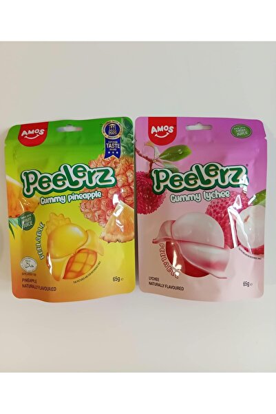 Amos pack of 2 pieces Pineapple&Lychee 2x65g
