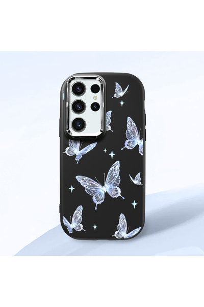 CHICASELUX حافظة سيليكون ناعمة مطبوعة بتصميم فراشة أنيق متوافقة مع هاتف سامسو...