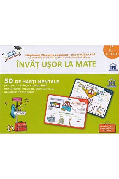 Didactica Publishing House Invat usor la mate. 50 de harti mentale - Clasa pr...