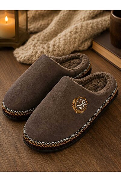 Slipcat Men's Indoor House Slippers, Plush Inside, Warm, Soft Sole, Comfortab...