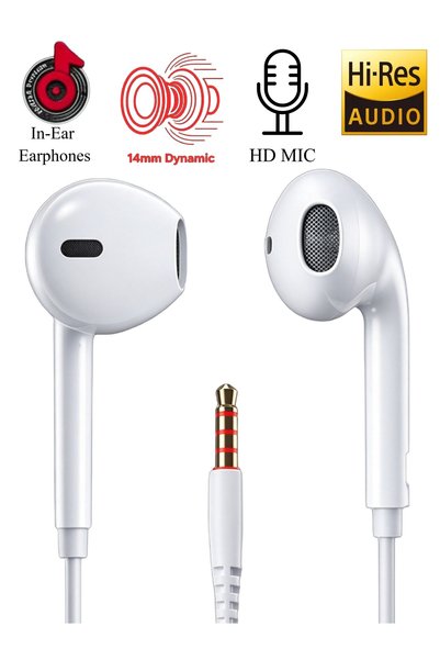 wekome 14MM Dynamic driver Type-3.5mm Wired Earphones with Microphone and In-...