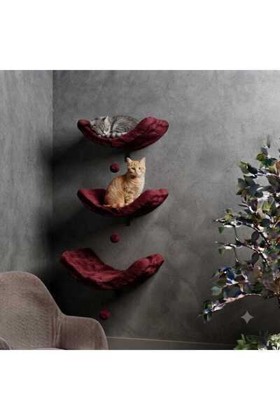 S1 Kedi Yatağı Oyun Alanı Kedi Oyun Evi Silinebilir Kumaş Soft Kedi Dostu(1 ADET)