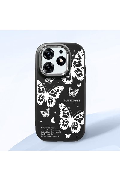 CHICASELUX Tecno Spark 10 Pro Compatible Minimal Butterfly Pattern Soft Silic...