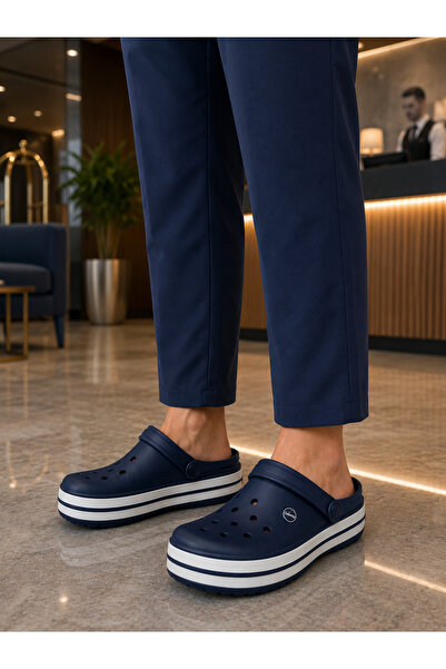 CookaHome Navy Blue Daily Slippers Comfortable to Use Lightweight Eva Sole Cl...