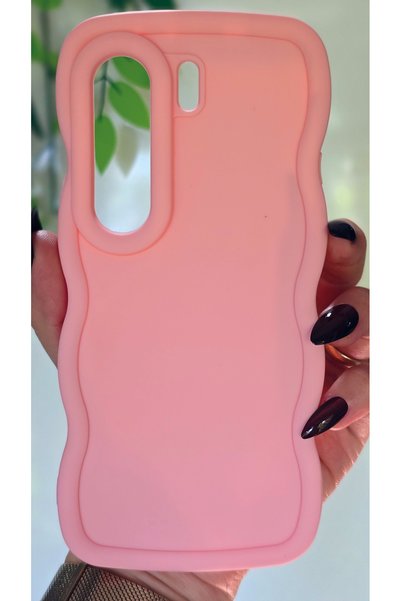 Magic Ring Tecno Camon 40 Pro Compatible Soft Textured Wave Edge Powder Pink ...