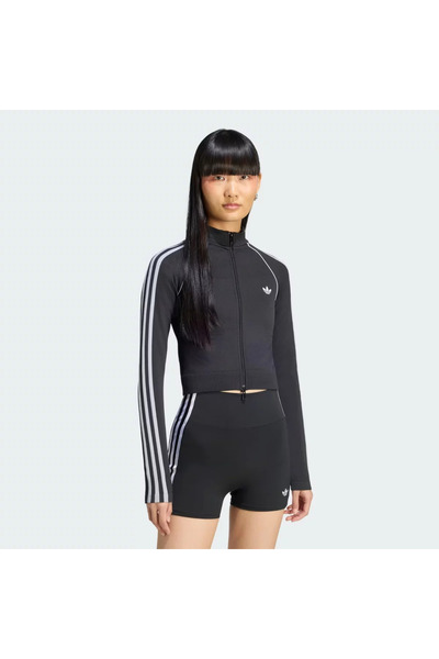 adidas Originals Essentials Γυναικείο Μπουφάν Χωρίς Ραφές με 3 Ρίγες