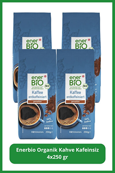 enerBio Organik Kahve Kafeinsiz 4x250 gr