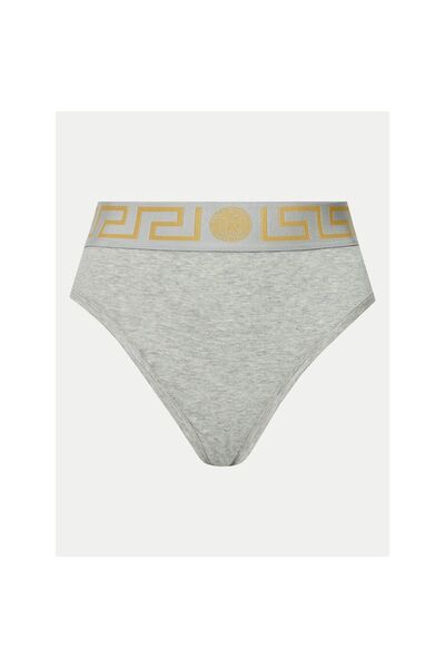 Versace Chiloți clasici de damă cu talie înaltă AUD01050 1A09500 Gri