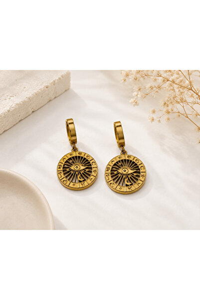 Archhazel Jewelery Eye Figured Steel Earrings for Women