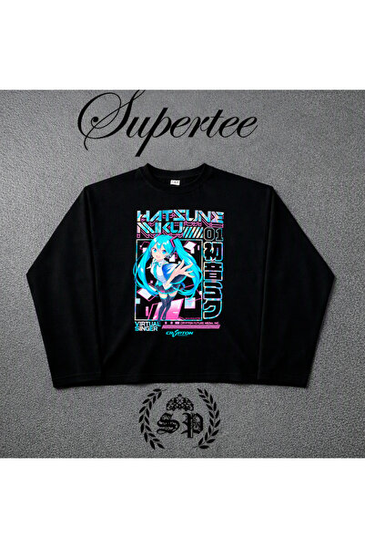 StartMore Hatsune Miku Serisi Vintage Y2K T-Shirt And Long Sleeve HandAnime