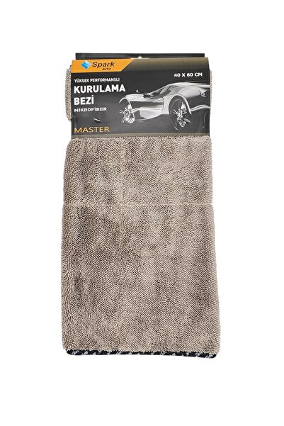 Spark M2315 Mikrofiber Kurulama Bezi Gri 40x60 cm Yüksek Emiş Güçlü ve Yumuşa...
