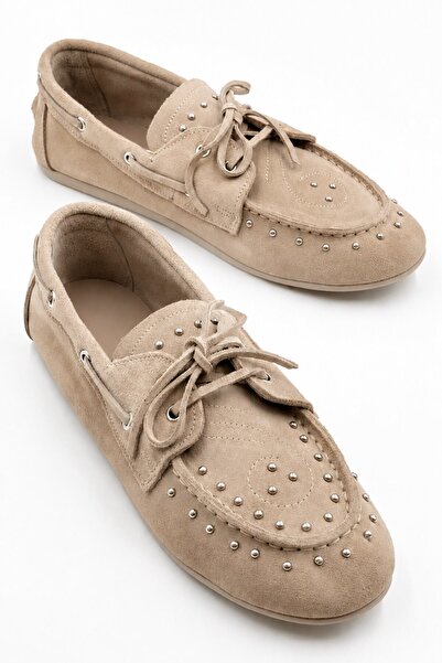 İX Dusty Loafer Women's Genuine Suede Non-Slip Thermal Sole Loafer Shoes