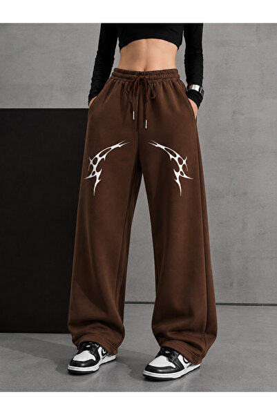 COMANCHERO Unisex Graphic Thorn Printed Winter Baggy Sweatpants