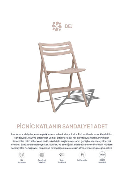 Daim Plastik PİKNİK KATLANABİLİR SANDALYE 1 ADET