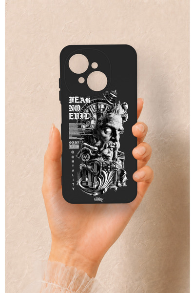 Vip Case Tecno Spark Go1 Uyumlu Fear No Evil Desenli Silikon Kılıf