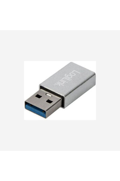 LogiLink Μετατροπέας USB-A αρσενικό σε USB-C θηλυκό Ασημί 1 τεμάχιο AU0056