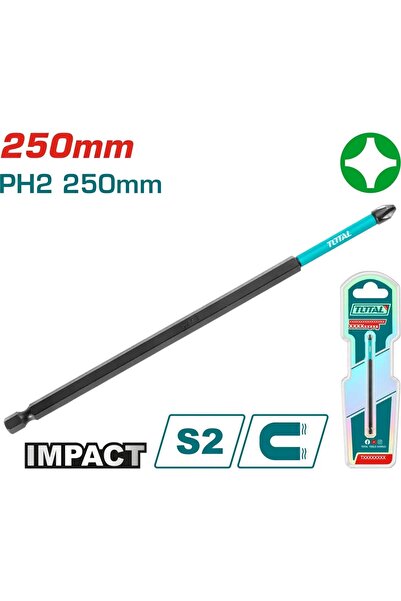 TOTAL Darbeli Ph2 250 mm Bits Uç TACIM71PH2250