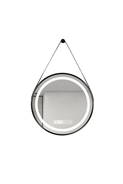 GENERAL 70*70cm Oglinda Rotunda, de Baie cu Iluminare LED Inteligenta, Rama N...