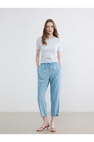 LC Waikiki Elastic Waist Mom Fit Women's Jean Trousers