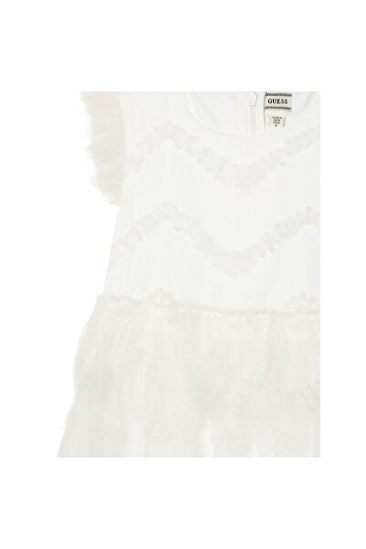 Guess Rochie elegantă de fată K6RK22WK040 Albă