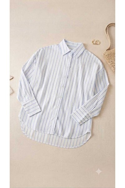 NİDİBAY Oversize Standard Long Sleeve Basic Shirt